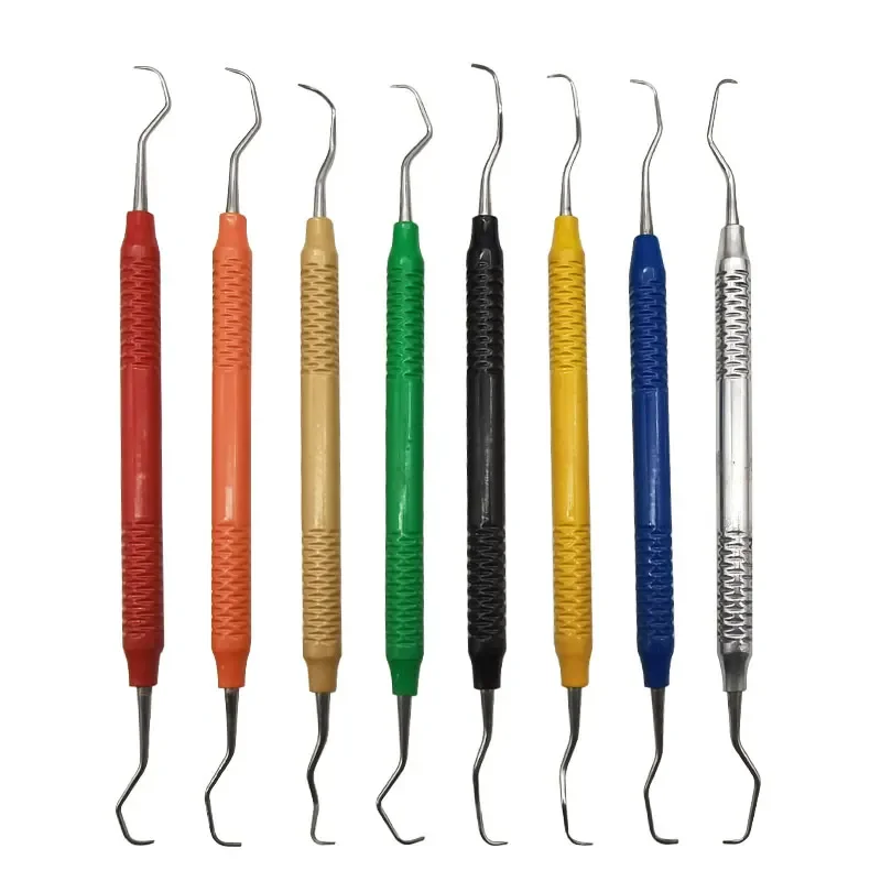 Dentals Periodontal Scaling Scraper Tooth Scraper Sharp Spoon Scraper Digger Spoon Calculus Cleaning