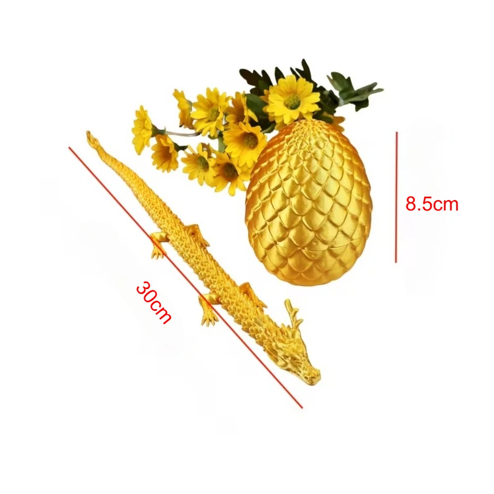 ثلاثية الأبعاد التنين الصيني الصغير مفاجأة البيض المنقولة المشتركة منضدية الديكور تحصيل الهدايا والألعاب المنزل التنين مفصلية #2