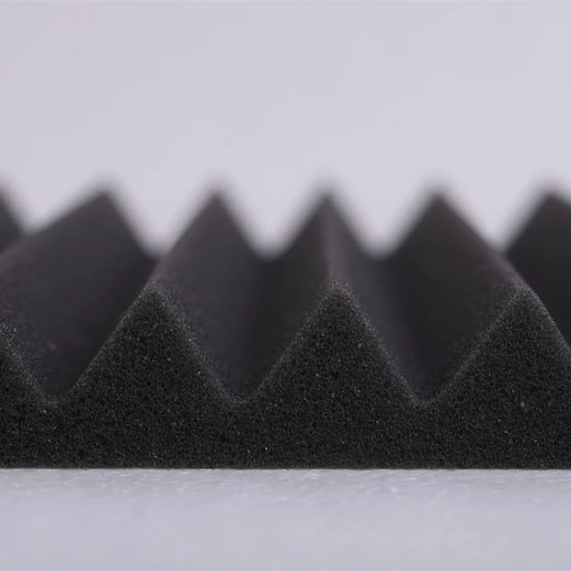 4 шт. звукоизоляционный пенопласт с треугольной канавкой, студийный абсорбционный материал