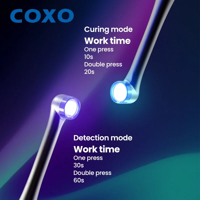 COXO Presents DB686 NANO - 360° Rotatable Cordless LED Curing Light with Dual Curing and Detection Modes for Dental Restorations