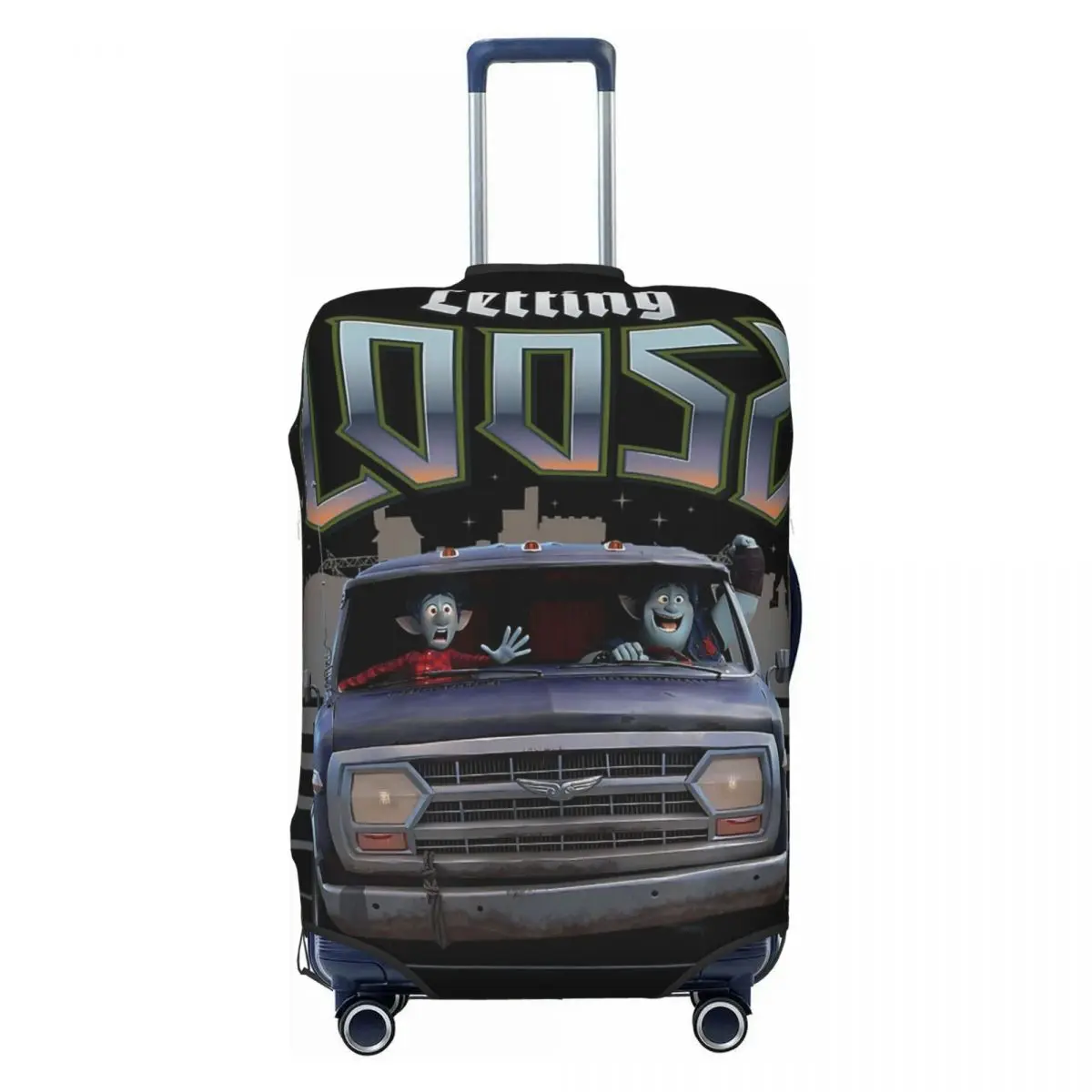 

Vintage Onward Suitcase Cover Dust Proof Animated Movie Luggage Covers Protector for 18-32 inch
