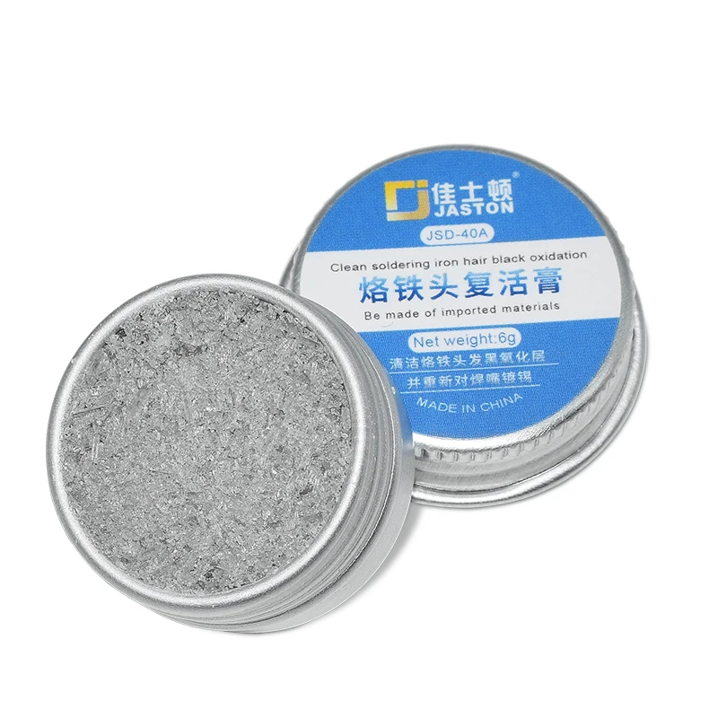 Non-stick Tin Solder Cream Clean Paste Oxide Solder Iron Tip Refresh Tinner Activator JSD-40A Soldering Iron Tip Refresher