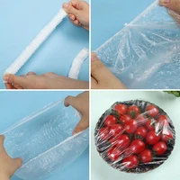 Disposable Saran Wrap Food Cover Plastic Fruit Vegetable Storage Bag Elastic Bowl Plate Lid Cover Kitchen Storage Organization 6