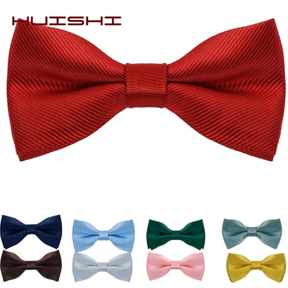 Fashion Elegant Men\'s High Quality Suit Bow Ties Multiple Colors Thread For Formal Business Luxury Wedding Party Gifts For Women