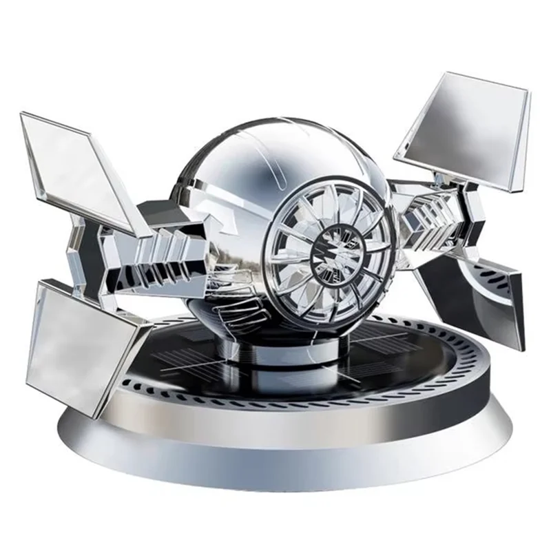 A99F-Solar Powered Rotating Car Air Freshener Decorative Fragrance Mecha Car Interior Accessories Car Solar Perfume Diffuser