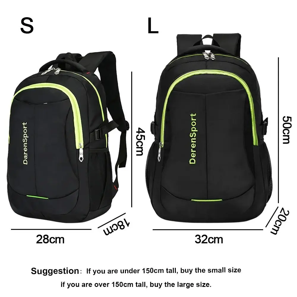 Oxford Shoulder Backpack Fashion Lightweight Waterproof Travel Laptop Rucksack Large Capacity Wear-resistant Student School bag