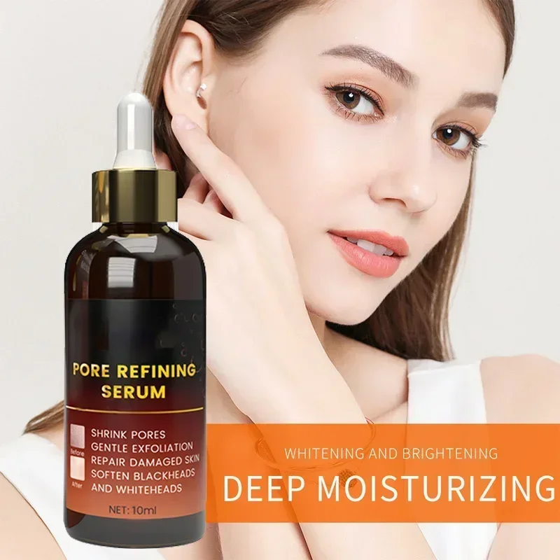 Pore Minimizing Serum Acid Shrink Pores Removing Large Pores Blackheads face Moisturizing Brightning Skin Care Essence Oil