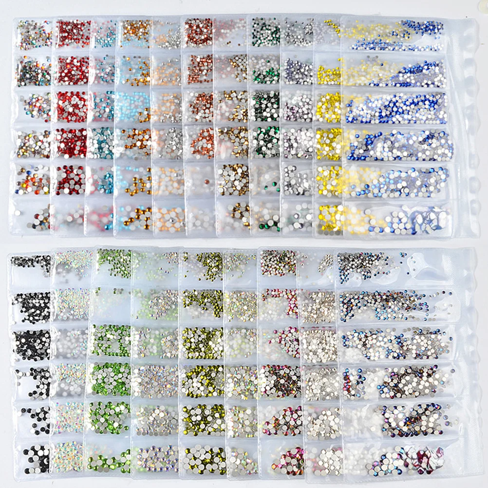 

1364pcs Water Nail Art Decor Diy Manicure Supplies For Women Sky-Blue Diy Manicures Decoration Nail Accessories