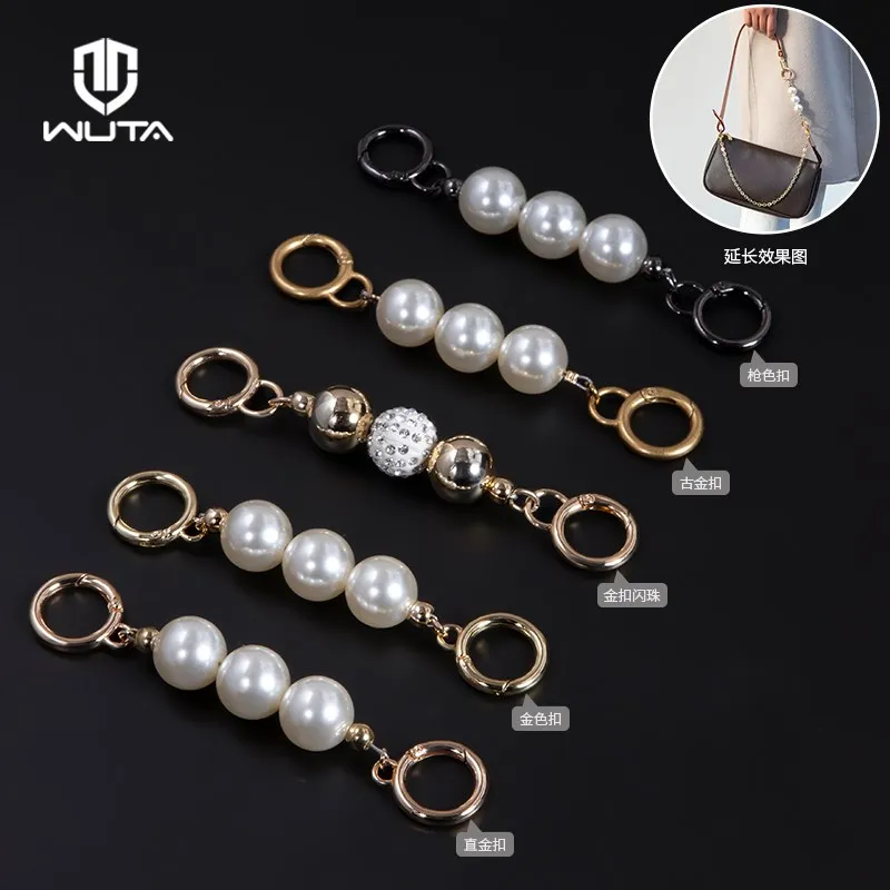 WUTA Bag Strap Extender Pearl Extenders Chain for LV for COACH Purse Handbag Shoulder Straps Convert Crossbody Bag Accessories