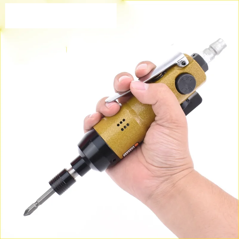 Industrial grade High Torque pneumatic screwdriver 1/4 hex bit air screwdriver tool with speed regulation