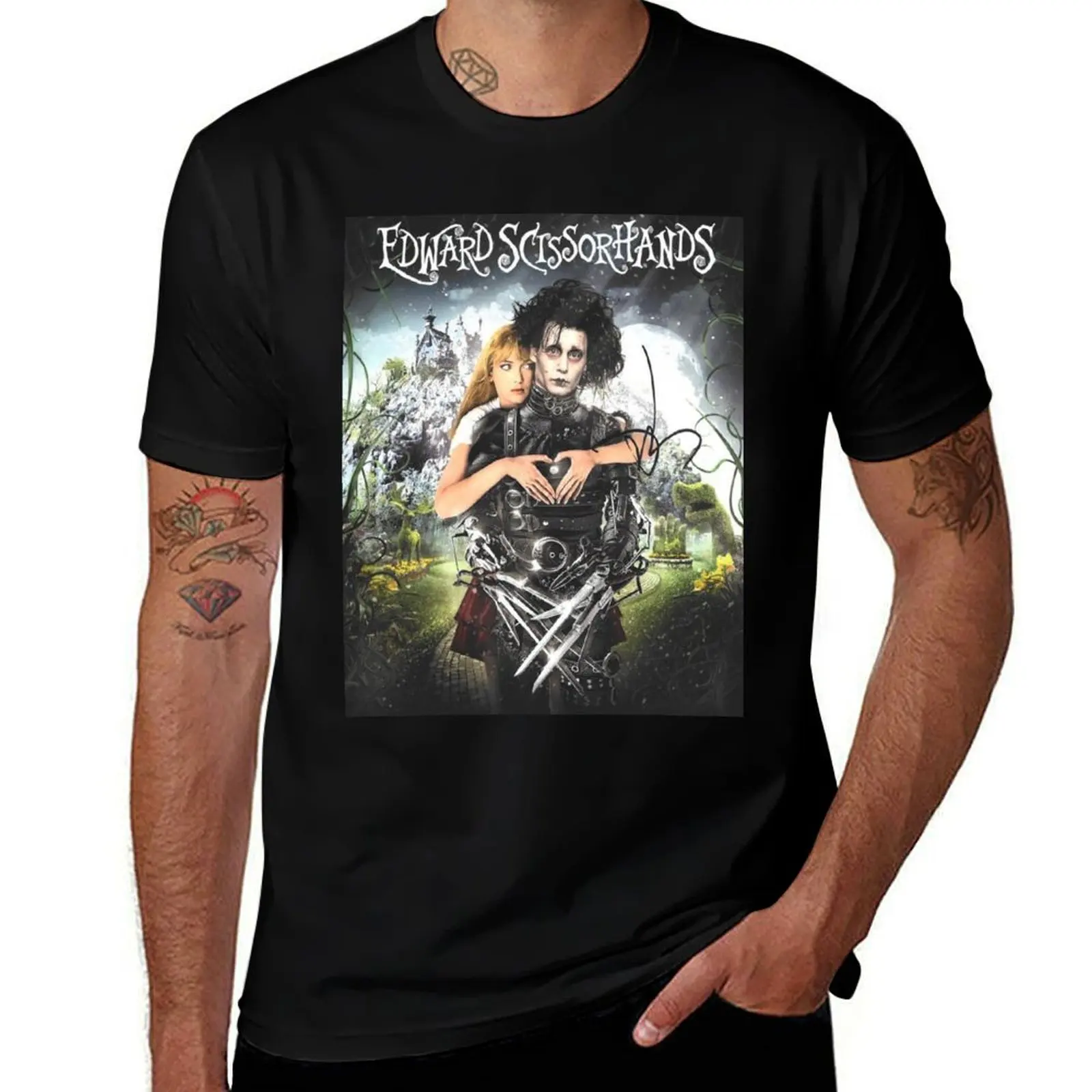 Edward Scissorhands Movie T-Shirt Casual Streetwear Short Sleeve Tee T-Shirt