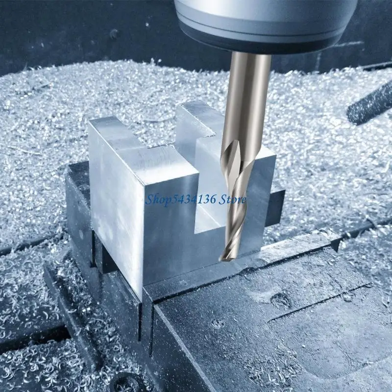 

H7ED HSS Single Flute Spirals End Mill Accuracy Router Bit For Aluminum and Metal Cutting Milling Cutter Tool 8mm Shanks