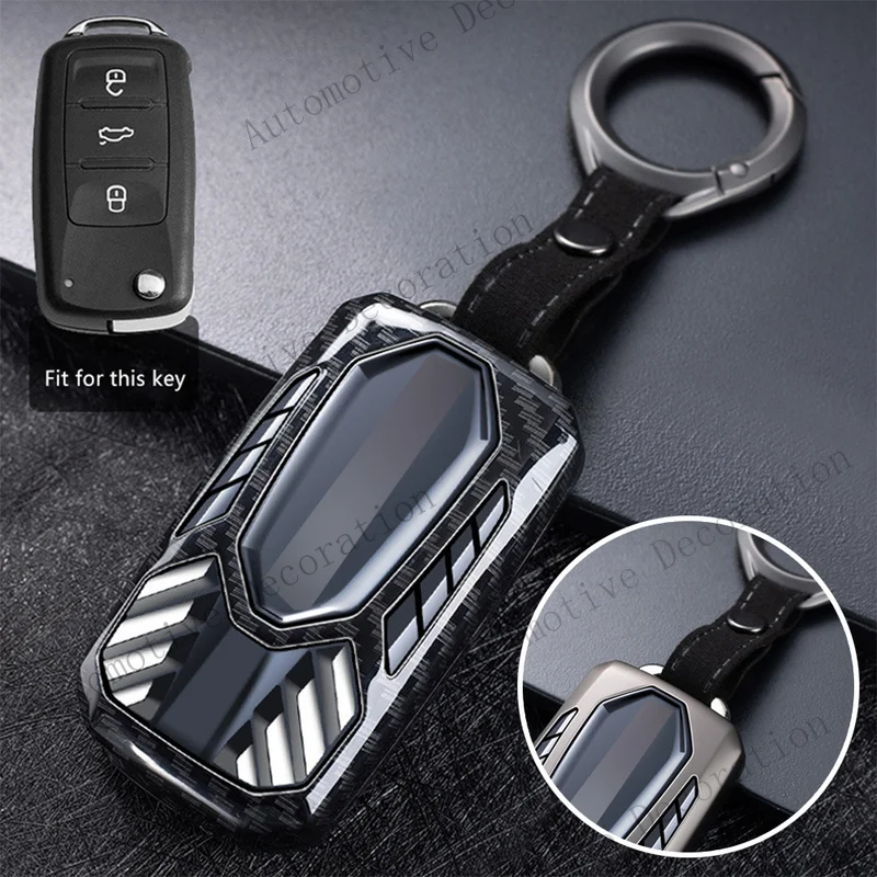 Z+ Zinc Alloy Car Key Fob Cover Case Holder Shell For VW Golf Polo Skoda Octavia