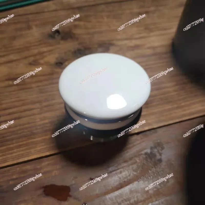 

European standard sewer is suitable for Laufen, Weibao, Duravit washbasin ceramic bouncing sewer, white, chrome-plated.