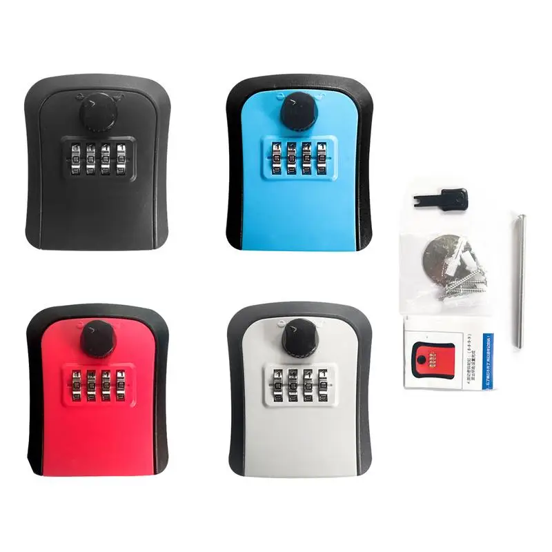 wall mount key armazenamento secret box organizador digit combination senha codigo de seguranca lock no key home safe 01