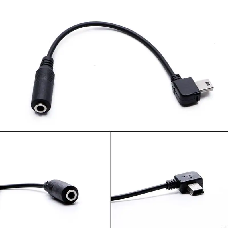 781E 3.5mm Mini USB Microphone Adapter Cable for Hero 3 4 Camera