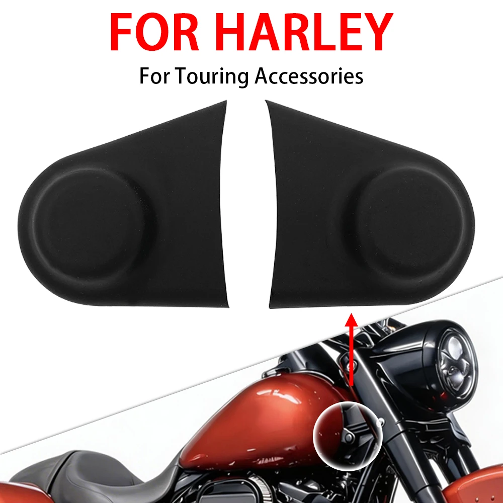

2Pcs Black Rubber Motorcycle Screw Nut Bolts Covers Waterproof Fit For Harley Davidson Touring 2009+ Accessories
