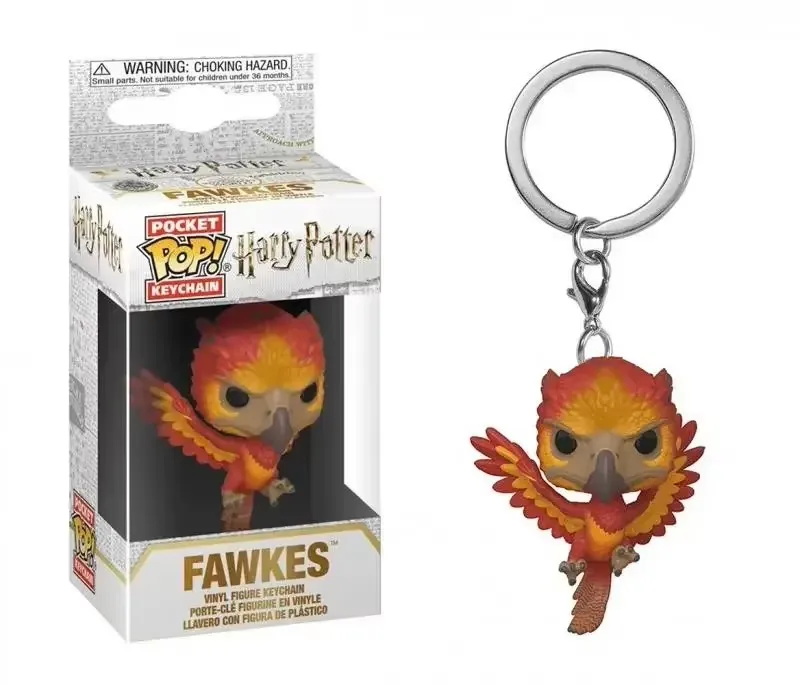 Funko POP Fawkes Keychain Toy Hedwig PVC Action Figure Collectible Model Toys for Chlidren Christmas Carvinal Birthday Gift Toy view 3