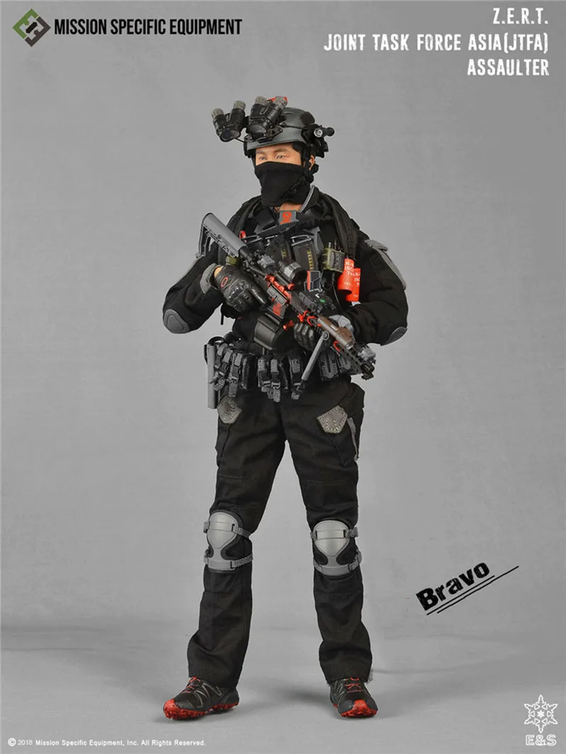 Mse Easy&Simple Es 1/6 Men Soldier Z.E.R.T Joint Task Force Asia Mission Specific Equipment Full Set 12