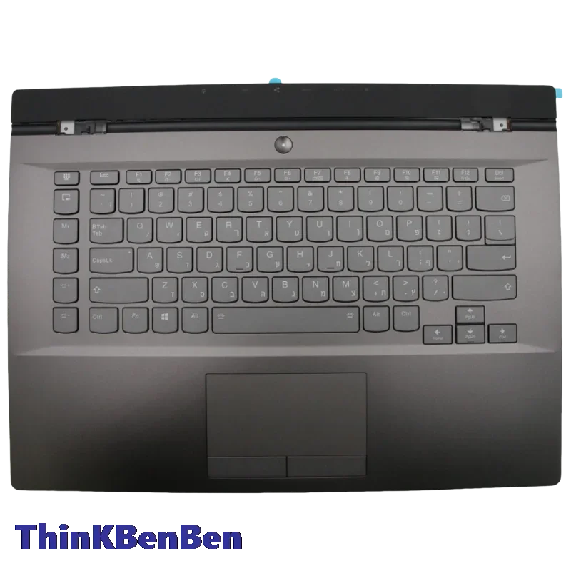 

HB Hebrew (IL Israel) Black Keyboard Upper Case Palmrest Shell Cover For Lenovo Legion Y740 15 15ICHg 15IRH g 5CB0S16427