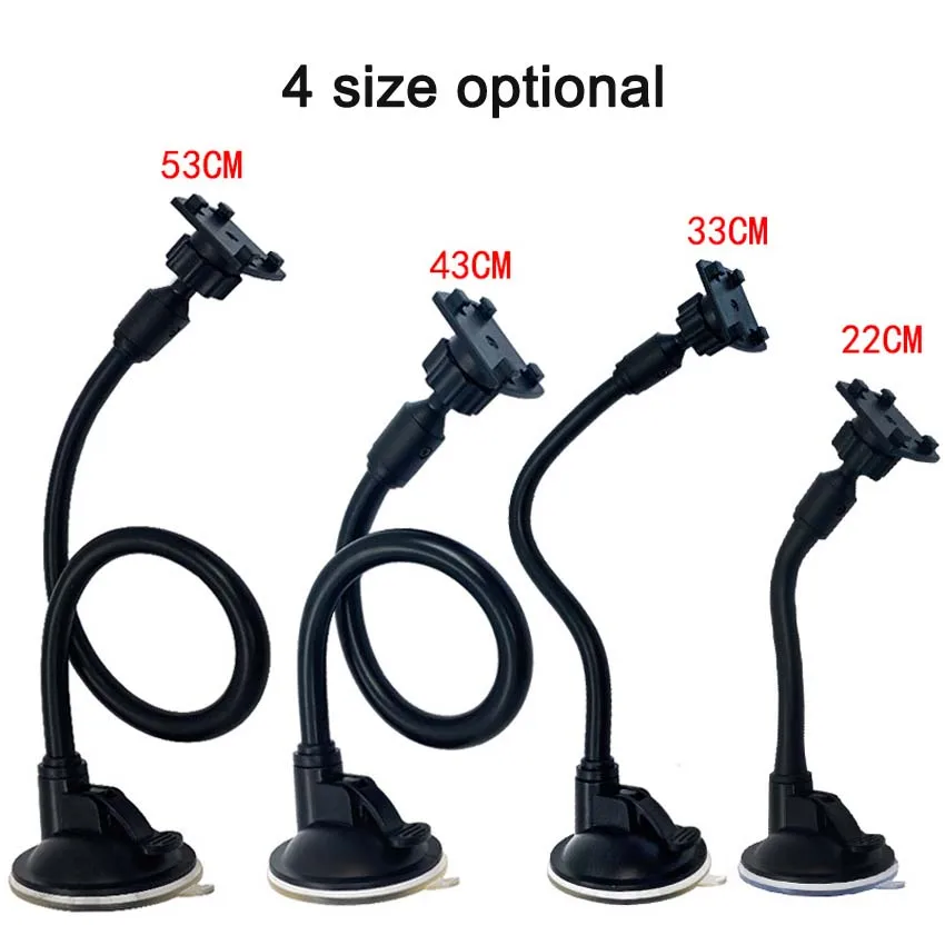 Standard Four Button Head 22/33/43/53 Cm Long Rod Windshield Suction Cup Bracket Base Universal 4 Buckle Car Mobile Phone Holder