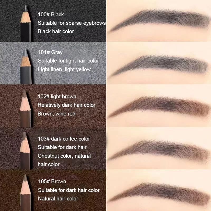 Smooth Sweatproof Not Easy To Smudge Ultra-fine Eyebrow Pencil Exquisite Waterproof Eyebrow Pencil Water Proof Nature Lasting