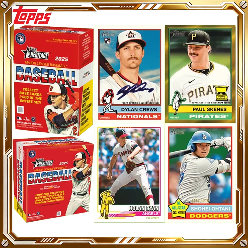 2025-topps-heritage-baseball-card-mlb-mystery-box-carte-da-collezione-originali-giocattoli-regali-di-natale-e-compleanno-per-ragazzi-e-ragazze