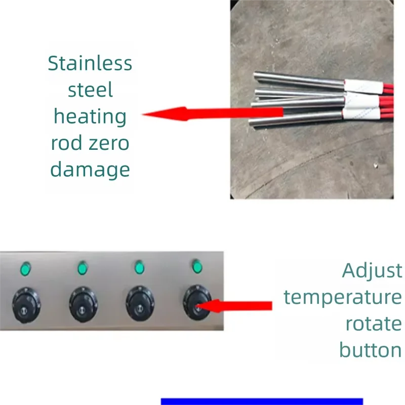 Stainless Steel Handheld Pizza Cone Maker Independent Mold Temp Control Adjustable Heating Time