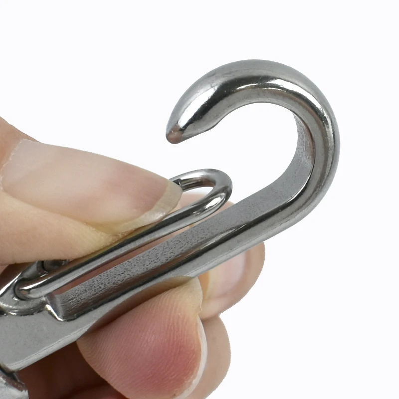 

27mm 316 Stainless Steel Snap Hook Carabiner Trigger Clip Lobster Clasp Paracord Lanyard Metal Buckle Dog Leash Keychain Parts