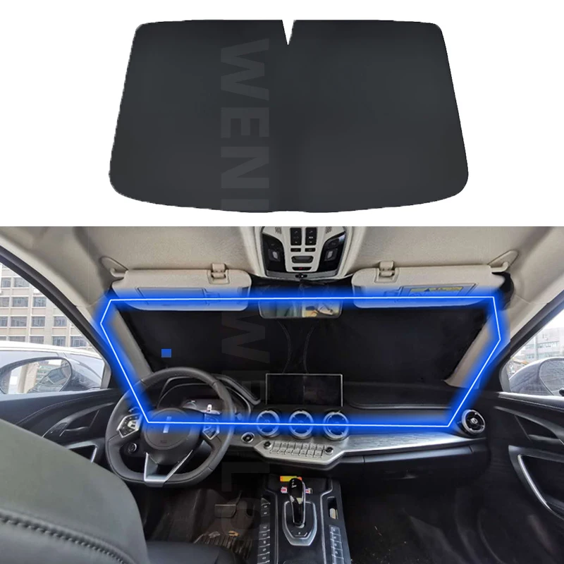 Car Curtain Windshield Sunshade Shade Window Sun Visor For Ford FOCUS ESCORT FIESTA MONDEO Edge Explorer Kuga Territory Ecosport