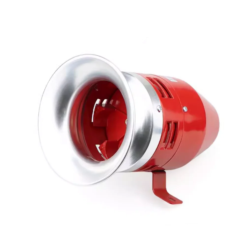 AC110V AC220V DC12V DC24V Motor Driven Air Raid Siren Metal Horn For Industry Boat Alarm MS-390