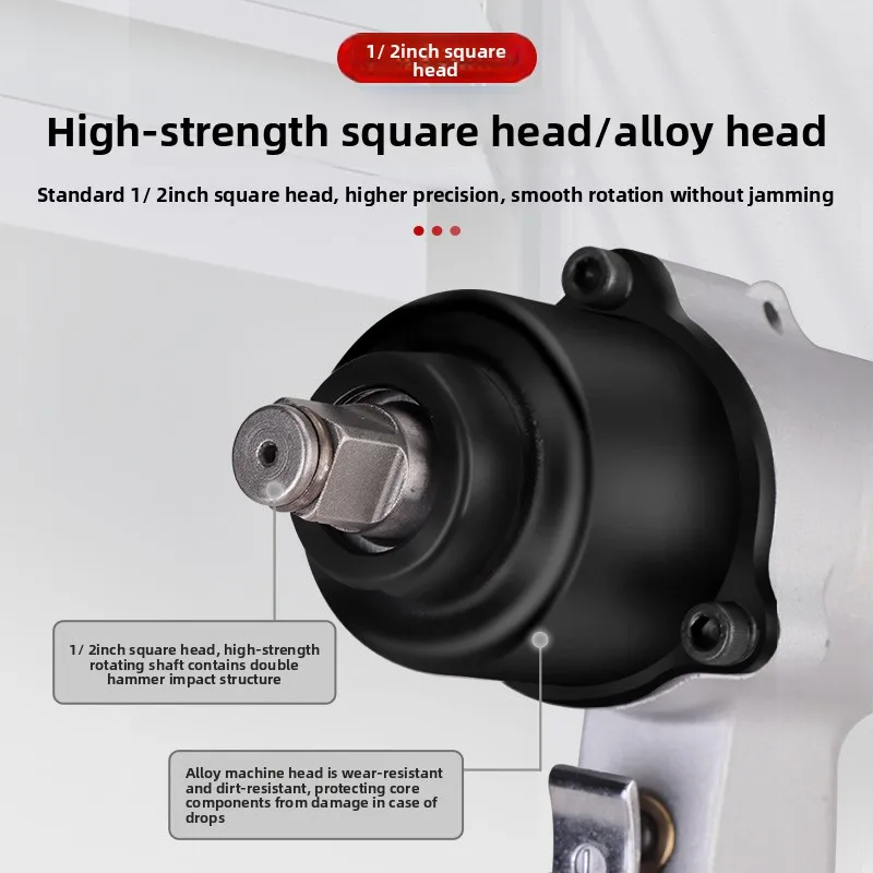 Ulema Piccola Chiave Pneumatica 1/2 Pollici Leggera Piccola Chiave Ad Aria Leggera Strumento di Linea di Montaggio ad Alto Coppia