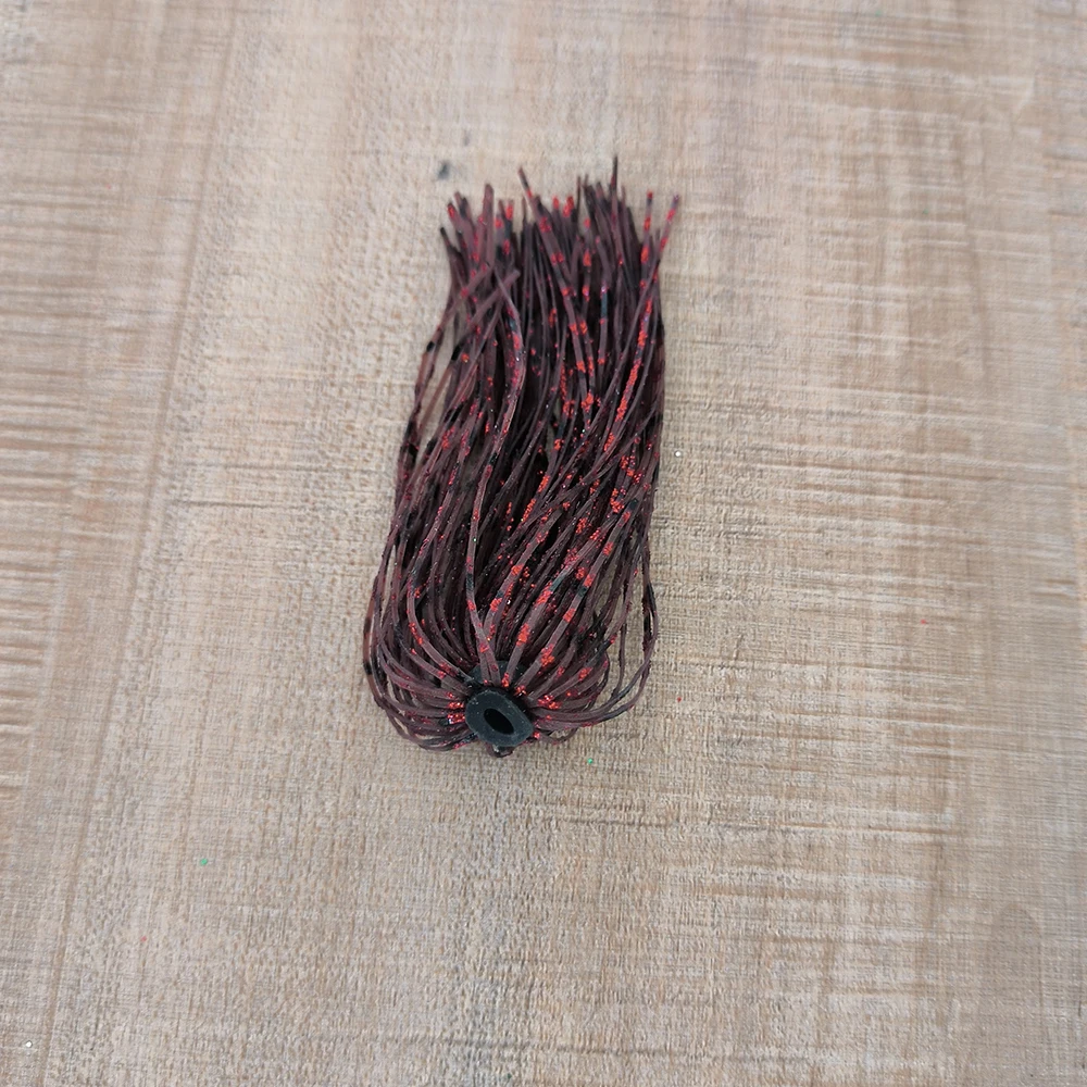 8 Bundles 50 Strands Silicone Jig Skirts Fishing Accessories for Buzzbait SpinnerBait Jighead #