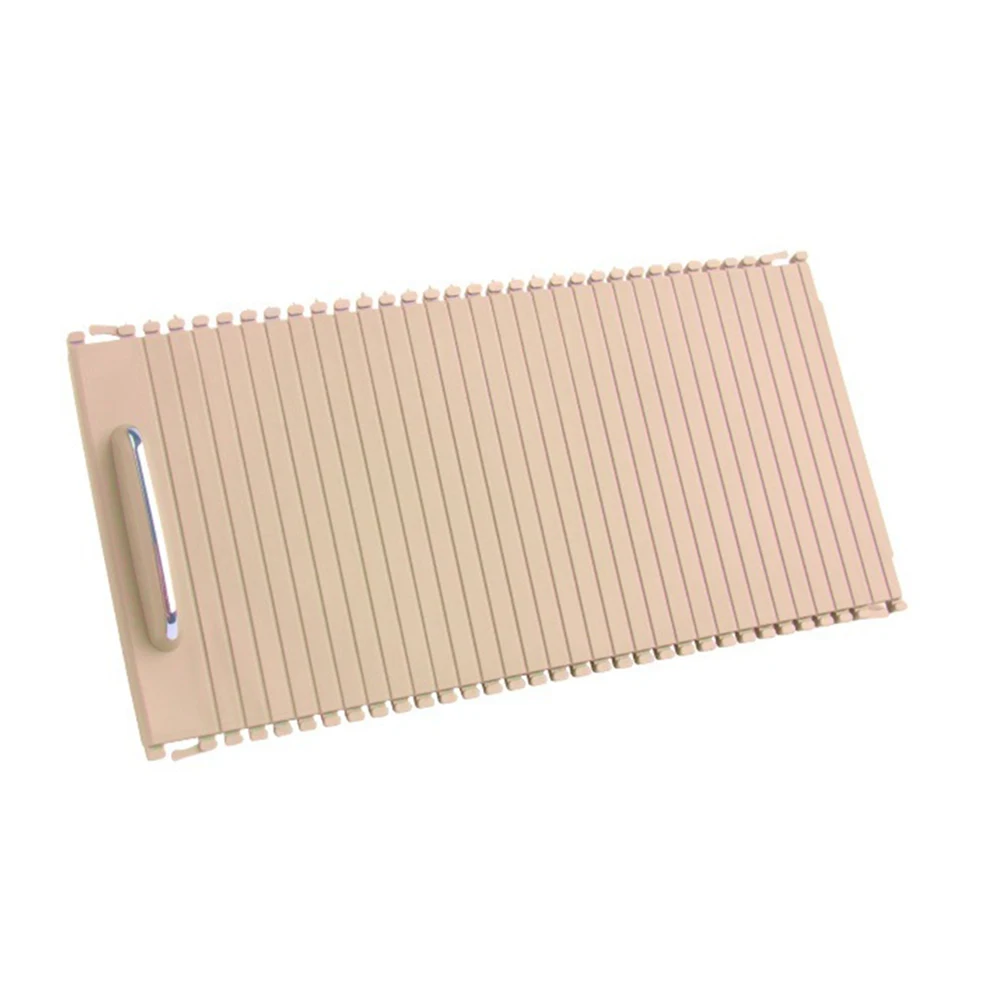 Beige Cup Holder Sliding Cover 2046804708 / A2046807607 9051 For Mercedes-Benz Inner Indoor Centre Console Roller Blind Cover