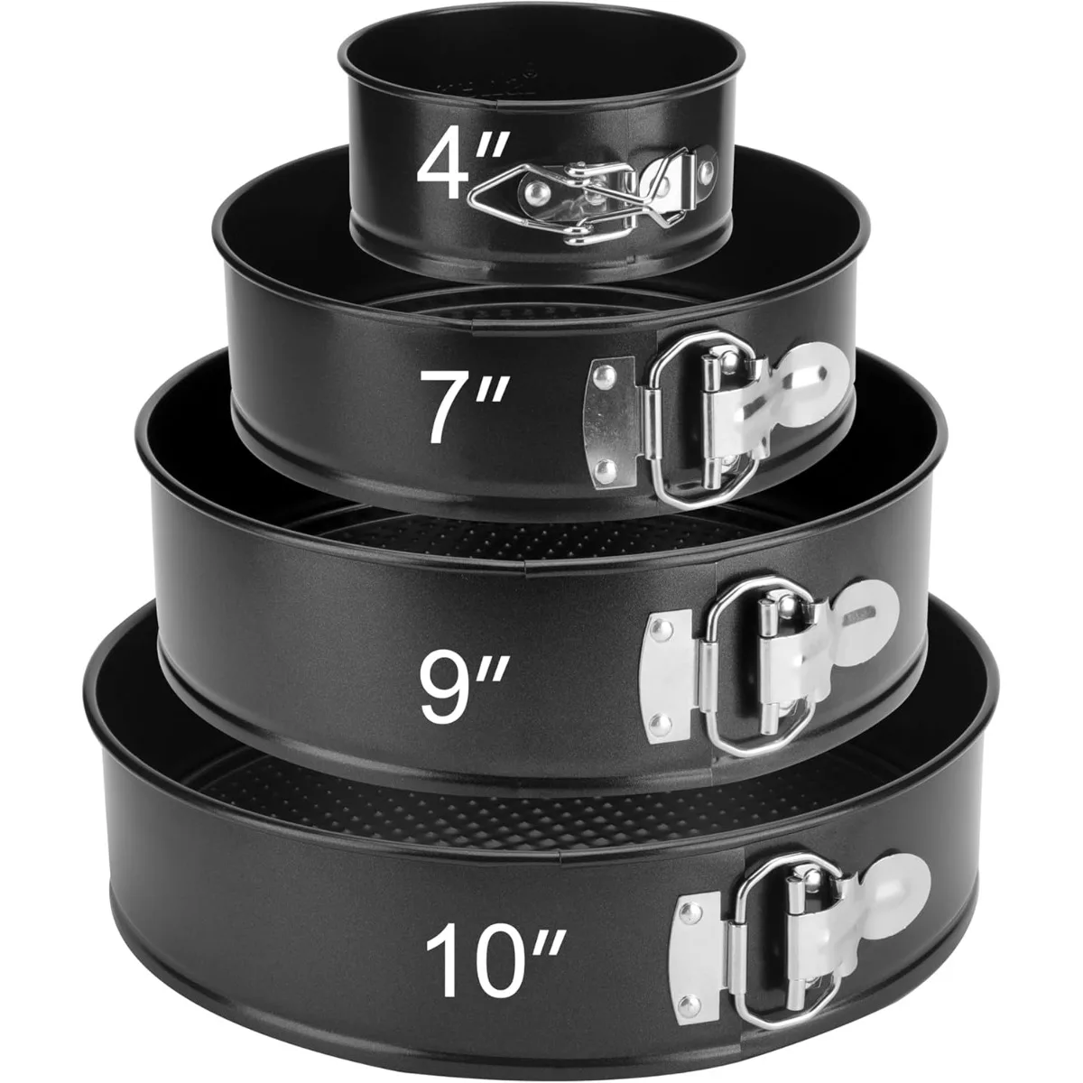 

Набор форм для торта с антипригарным покрытием. Круглая форма для торта со съемным дном, подходящая для выпечки тортов, пирогов, пирогов и кишечек.