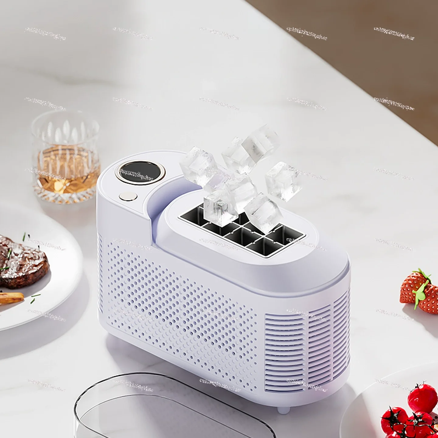 Automatic Mini Ice Maker Portable Car-mounted Cube Ice Box Maquina De Hielo Portatil