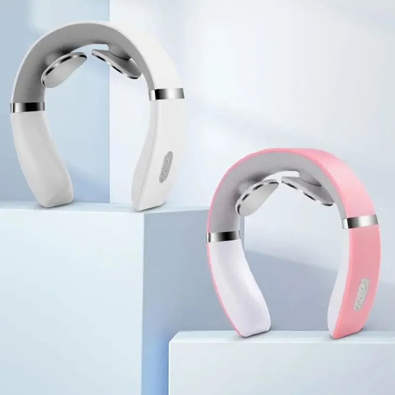 

Electric Neck Massager USB Charging Portable Cervical Massage Device for Work, Travel, Portable Operation Simple White Gua sha