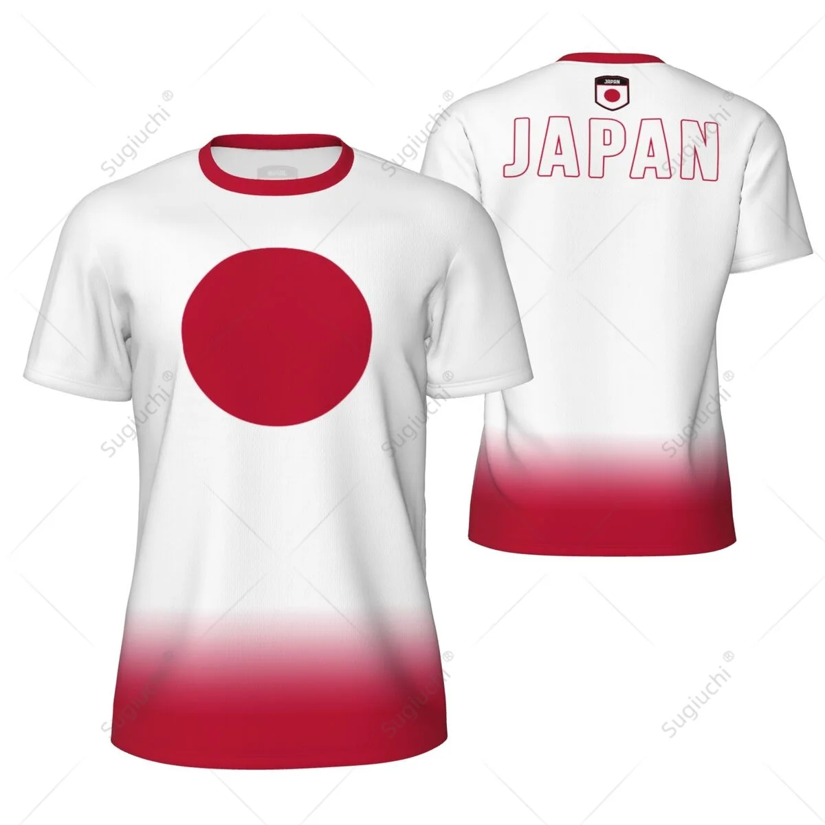 Sports Mesh T-shirt Japan Flag For Running Bike Soccer Tennis Football Fitness Tees 3D Printed Custom