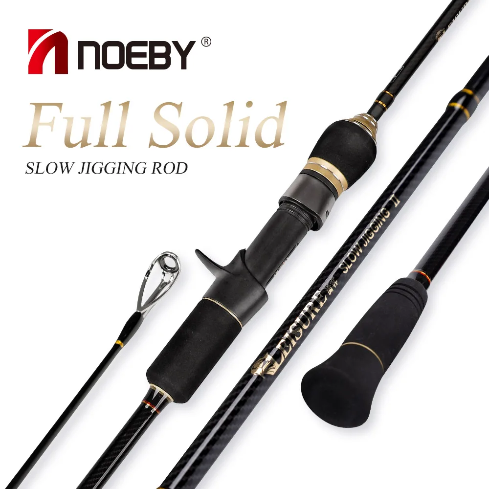 

NOEBY Full Solid Slow Jigging Rod 1.68m 1.83m 1.96m Spinning Casting M ML Jig Bait High Power 2 Sections for Sea Fishing Rod