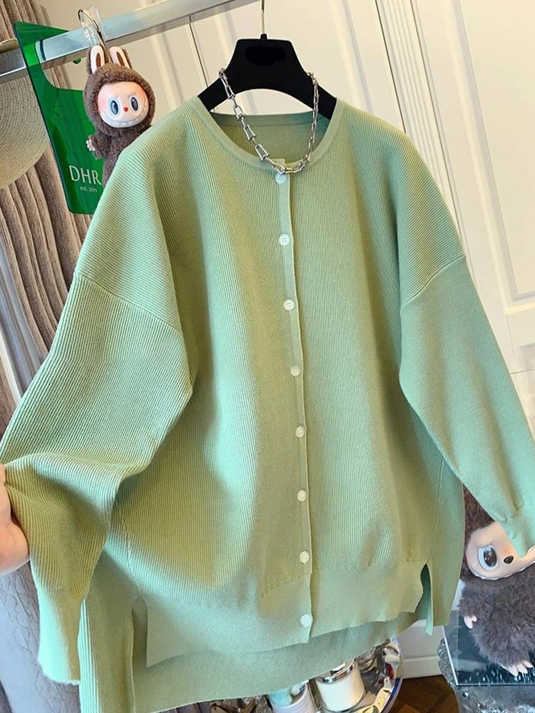 عارضة Sle جولة Ne محبوك سترة الرجال فضفاضة تناسب اللون ربيع الخريف تنوعا مريحة كسول شريط أعلى #5