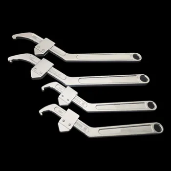 Adjustable wrench water meter cover special wrench torque wrench side hole hook nut wrench repair tools Llave Inglesa