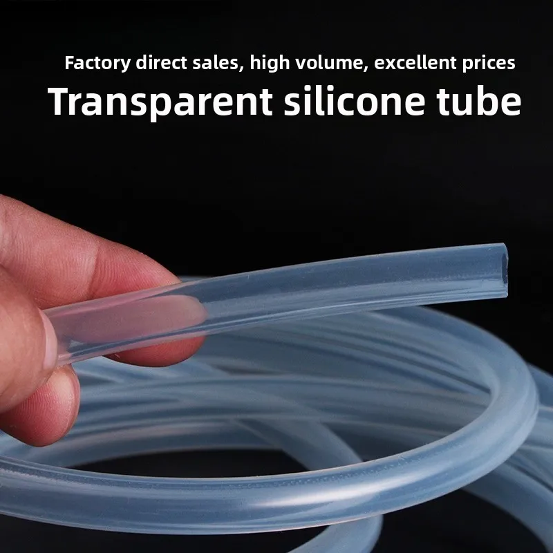 

Large Transparent Silicone Tube Odorless High Temperature Resistant Rubber Hose 16 19 20 25 32 38mm