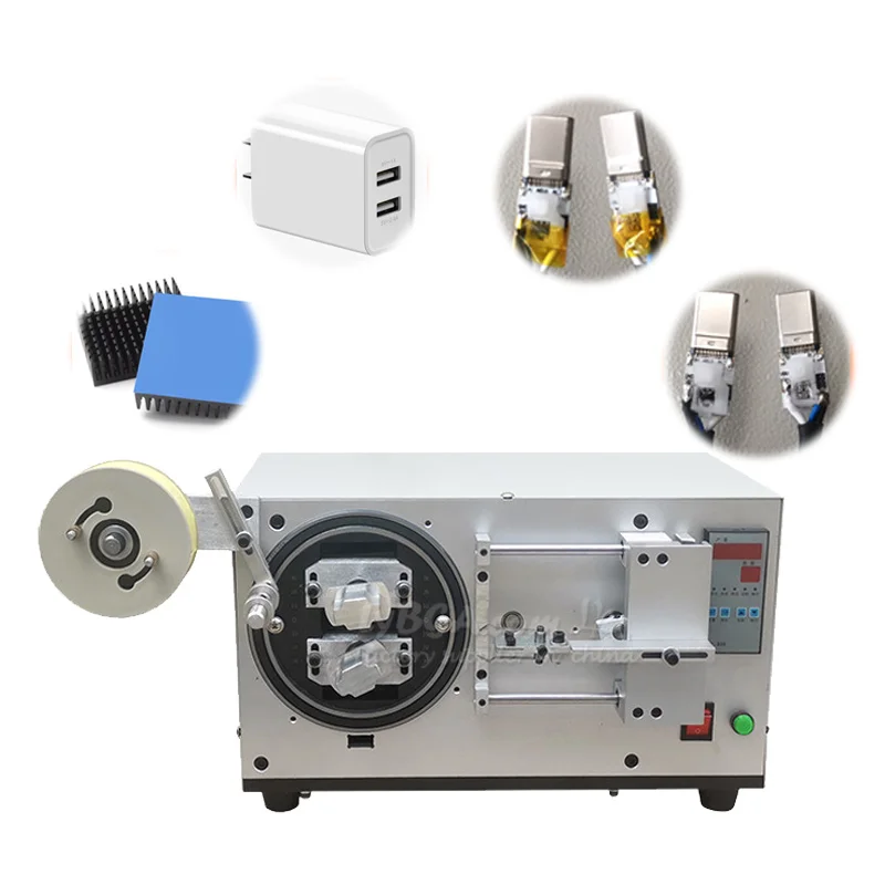 

LY B01/02/03 Dual Axis Automatic Tape Wrapping Machine 34mm-77mm Tape For 220v Lithium Battery Charger Coil Glue