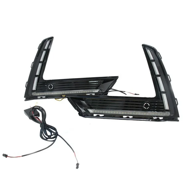 Auto parts 1 pair of three-color streamer LED daytime driving turn signals