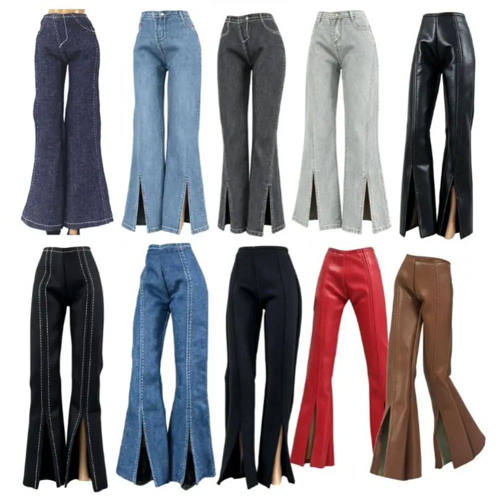 Multi Style Long Trousers Fashion High Waist 30cm Doll Girls Kids Toys Many Style Front Slit Flare Pants