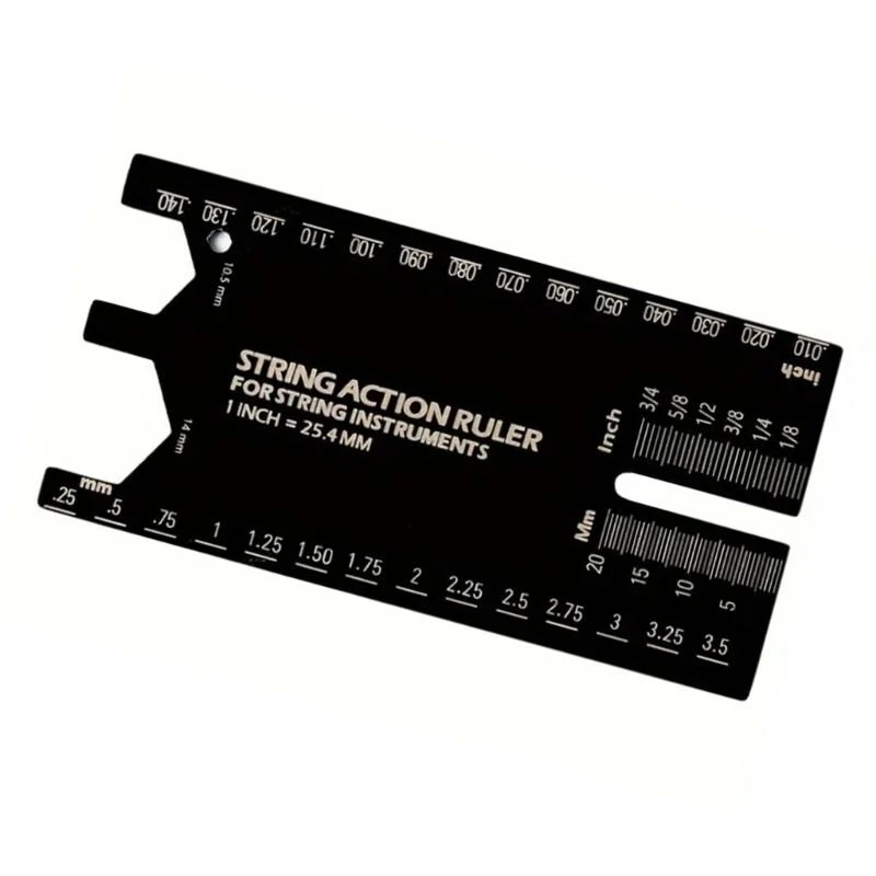Guitar String Height Ruler String Action Gauge Ruler for Guitar and Bass Setup