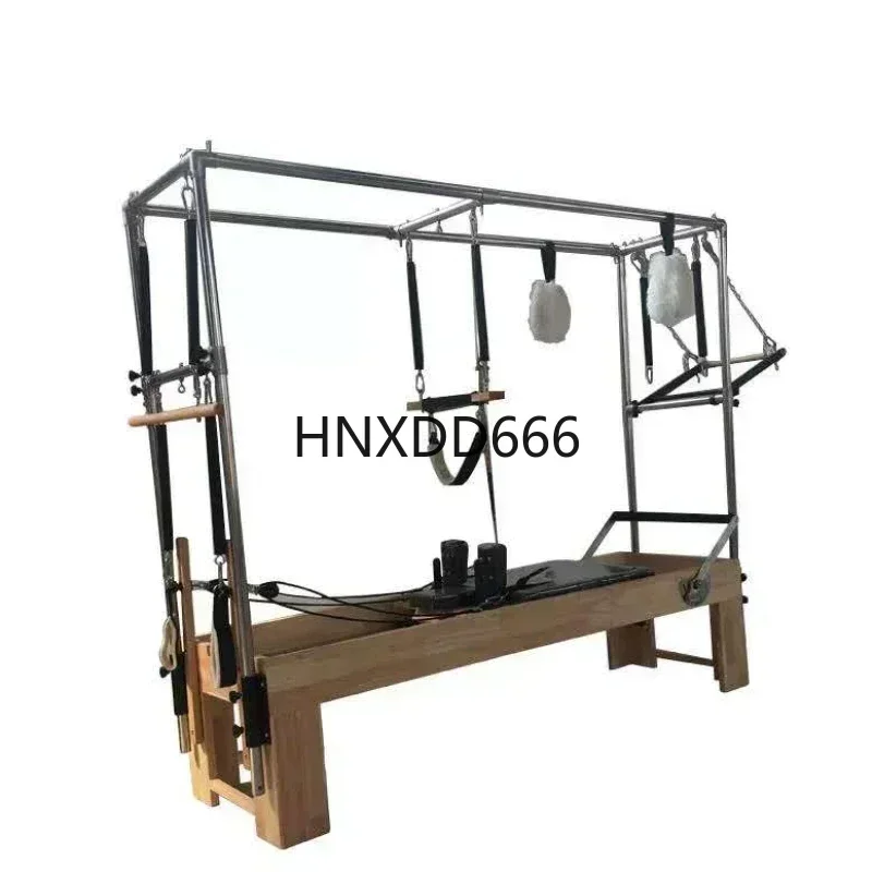 بيلاتيس معدات كبيرة سرير مرتفع خشب متين سرير مسطح كرسي مستقر يحمل برميل الصالة الرياضية استوديو معدات التدريب الشخصي #1