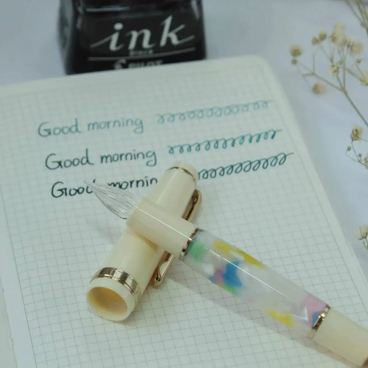 

Jinhao 82 Mini Fountain Pen With Glass Nib, Hand Polished Nib, Smooth Writing, No Paper Snagging
