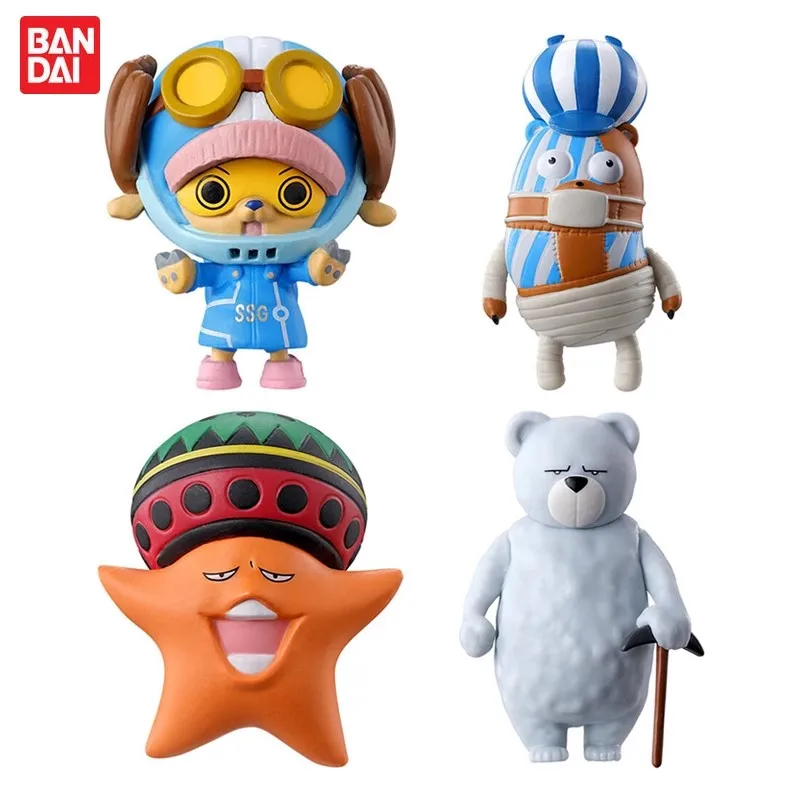 

Bandai Original 4Pcs Gashapon From TV animation ONE PIECE ワンピ あにまる03 Toys For Kids Gift Collectible Model Ornaments