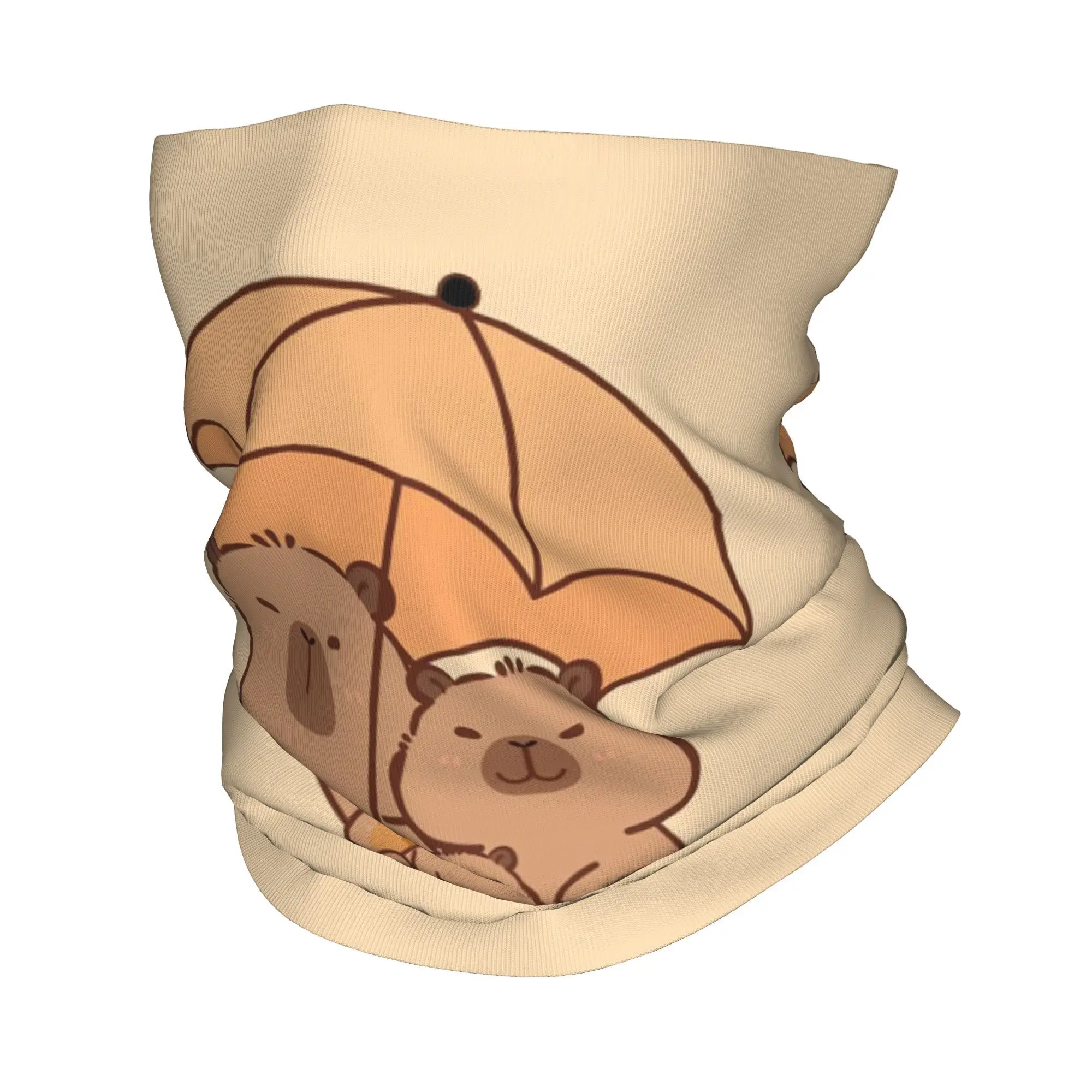 카피바라 밴다나 넥 게이터 프린트 랩 스카프 다기능 헤드웨어 남녀 공용 통기성